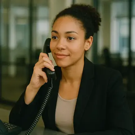 Lady on telephone
